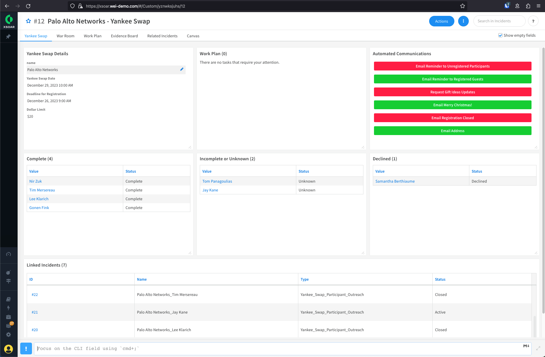 Automate Your Yankee Swap Gift Exchange Plans With Cortex XSOAR